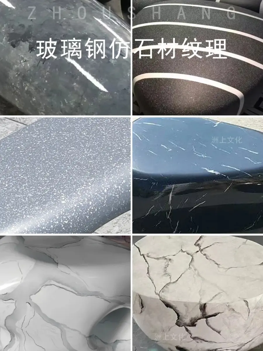 Faux stone effect
